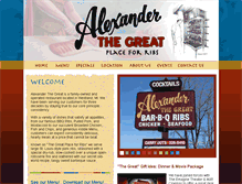 Tablet Screenshot of alexanderthegreatbbq.com